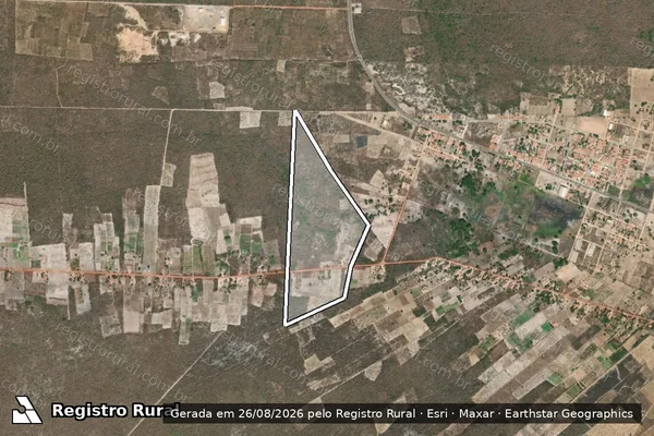 Imagem de satélite de FAZENDA INHARIM - LOTE 2B em Viçosa do Ceará - CE