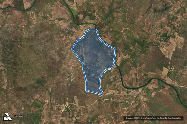 Imagem de satélite de GLEBA LAGOA - 001 em São Félix de Balsas - MA