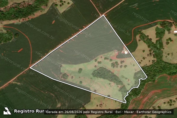 Imagem de satélite de Lote 24-A-1 - Gleba 10-1ª parte - Colonia Cantu - Lote nº 24-A-1 em Campina da Lagoa - PR