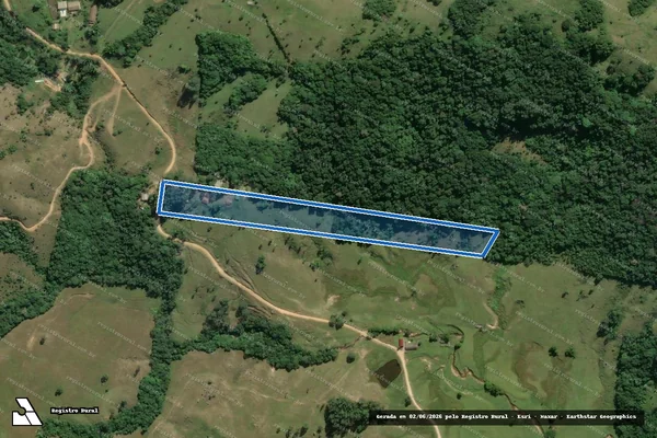 Imagem de satélite de TERRENO DE MORRO - Parte 1 em Imaruí - SC