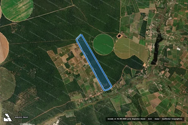 Imagem de satélite de Fazenda Ibicoara II - PARCELA-02 em Mucugê - BA
