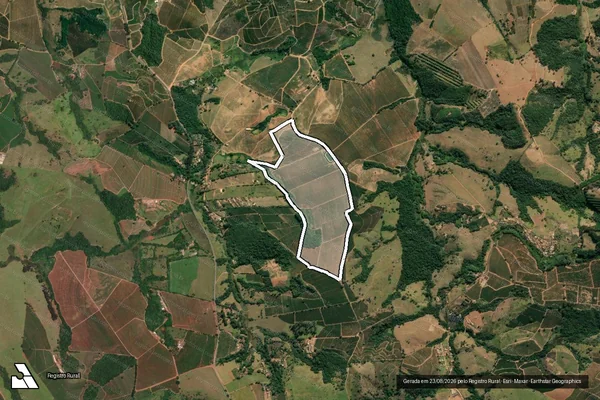 Imagem de satélite de FAZENDA SERRARIA - GLEBA B em Três Pontas - MG