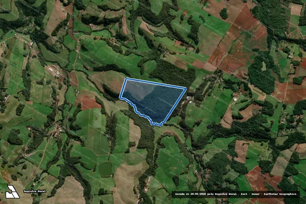 Imagem de satélite de Três Barras - III - Matrícula R3/33.055 em Ibiraiaras - RS
