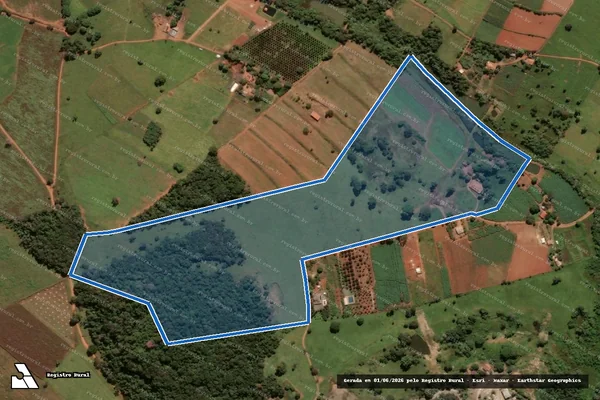 Imagem de satélite de Fazenda João Leite  - Parte 1 em Campo Limpo de Goiás - GO