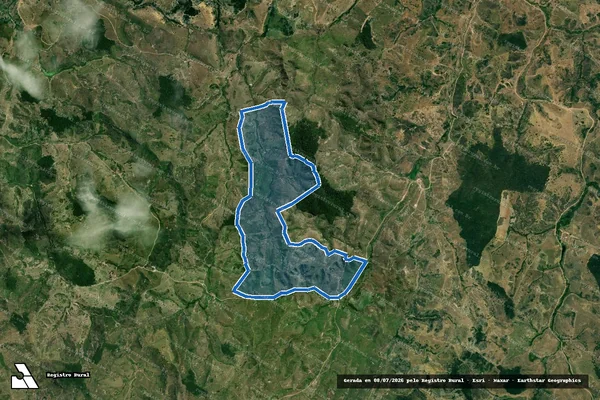 Imagem de satélite de FAZENDA CASA BLANCA - Matricula 7994 (gleba a) em Carlos Chagas - MG