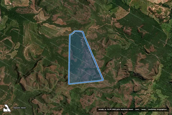 Imagem de satélite de Fazenda Matrinchã, LD Cristais - 01 em Mineiros - GO