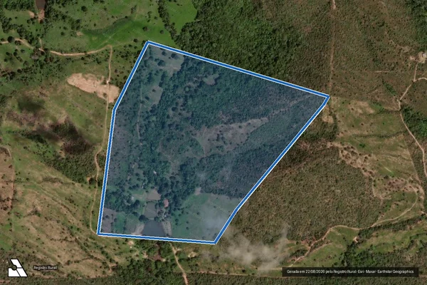 Imagem de satélite de FAZENDA UNIÃO - 001 em Jaraguá - GO