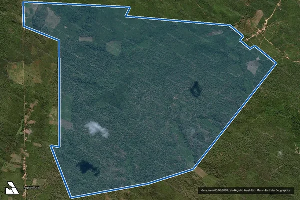Imagem de satélite de FAZENDA PINDORAMA - RIACHO SECO - DATA BONITO - FAZENDA PINDORAMA em Matões - MA