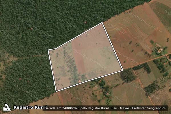 Imagem de satélite de Asnt. Est. Cachoeira do Estreito GB - PA0089S00Q00L015 - PA0089S00Q00L015 em Teodoro Sampaio - SP