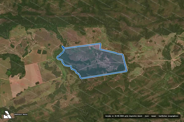 Imagem de satélite de FAZENDA ENTRE SERRAS - FAZENDA ENTRE SERRAS. em Planalto da Serra - MT