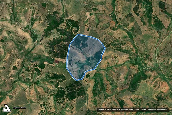 Imagem de satélite de FAZENDA HAVANA - Parte 1 em Bertópolis - MG