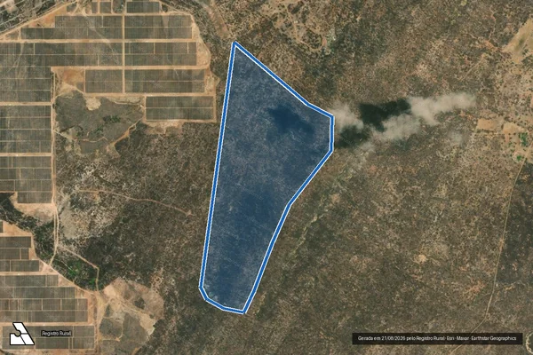 Imagem de satélite de RANCHO DO TAPUIÓ - Gleba 3 em Santa Luzia - PB