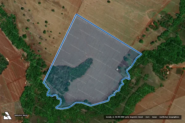 Imagem de satélite de FAZENDA MONJOLO - DENOMINADO SITIO CACHOEIRA - Gleba 02 em Turvelândia - GO