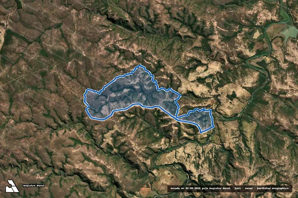 Imagem de satélite de Fazenda Neres, lugar Pouso Alto - Parte 1 em Biquinhas - MG