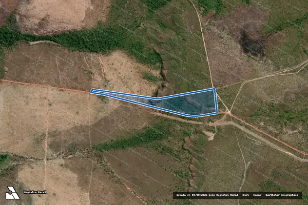 Imagem de satélite de LOTE 03 GLEBA 7- 4º ETAPA - ÁREAS I E II / Parte 1 em Ponte Alta do Tocantins - TO
