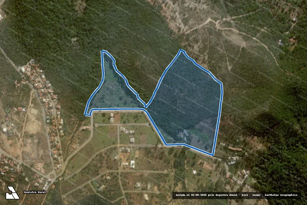 Imagem de satélite de FAZENDA DO ENGENHO - PARCELA 01 em Jaboticatubas - MG