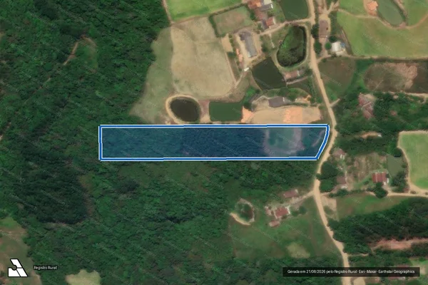Imagem de satélite de MATRÍCULA 13089 - Parte 1 em José Boiteux - SC