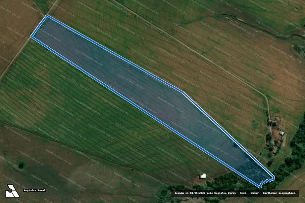 Imagem de satélite de SITIO DEISE - Matrícula 7771 em Leópolis - PR