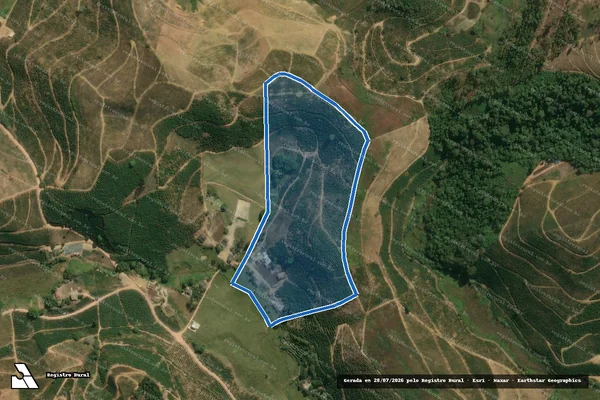 Imagem de satélite de Córrego da Reserva - Parte 2 em Iúna - ES
