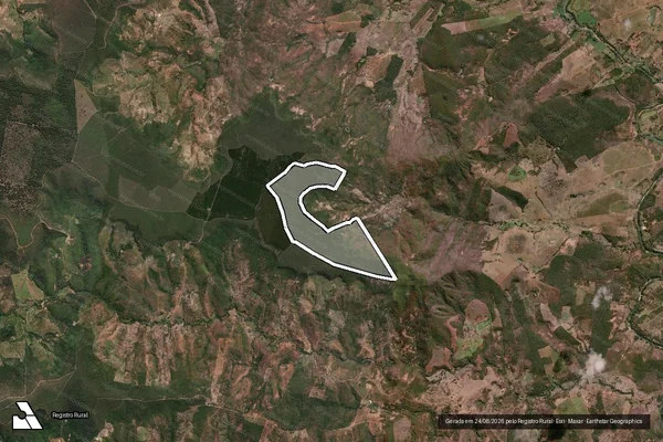 Imagem de satélite de Fazenda Boca da Catinga/Gramiais - Parte 1 em Rubelita - MG
