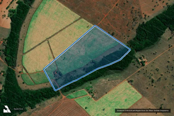 Imagem de satélite de Fazenda Cerradão, com denominação especial de Sítio Quati - Fazenda Cerradão, com denominação especial de Sítio Quati em Frutal - MG