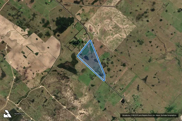 Imagem de satélite de Imóvel dos Silva - Parte 1 em Santa Vitória do Palmar - RS
