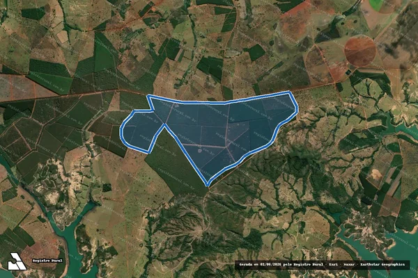 Imagem de satélite de Fazenda Candelária  - PARCELA 02 em Morada Nova de Minas - MG