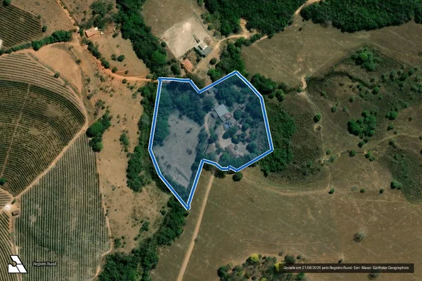 Imagem de satélite de Fazenda Estiva - PARCELA 02 em Candeias - MG