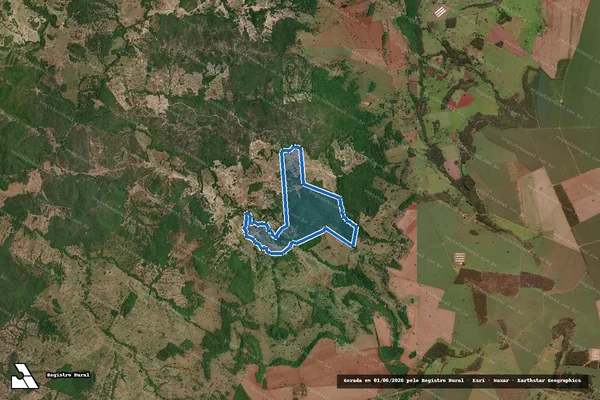 Imagem de satélite de Fazenda Pedreira / Parte 1 em Buriti Alegre - GO
