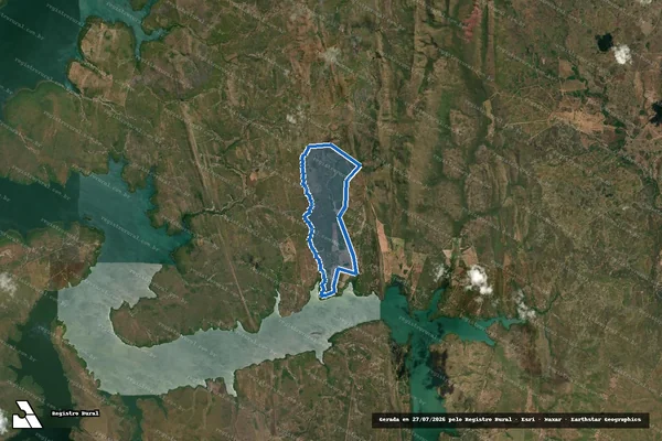 Imagem de satélite de FAZENDA PRIMAVERA - 001 em Paranã - TO