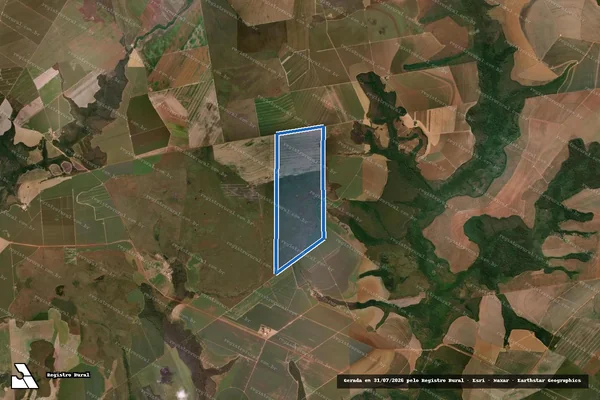 Imagem de satélite de Fazenda Bataglini em Primavera do Leste - MT