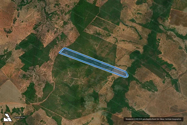 Imagem de satélite de FAZENDA TIRADENTES - Gleba 08 em Araguaçu - TO