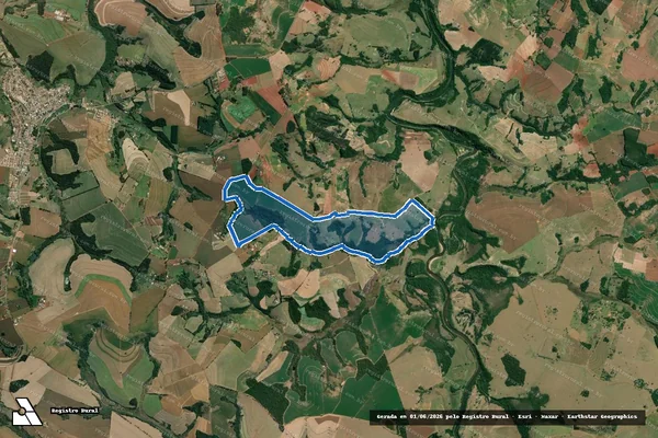 Imagem de satélite de Fazenda Barreirinho - Fazenda Barreirinho em Santana do Itararé - PR