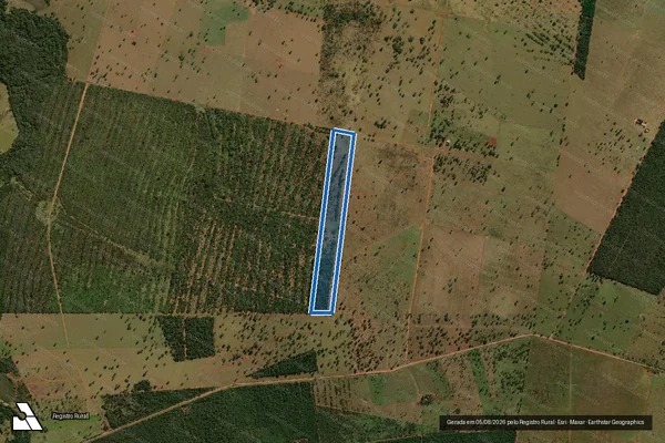 Imagem de satélite de FAZENDA BURITIZINHO - GLEBA B em Sidrolândia - MS