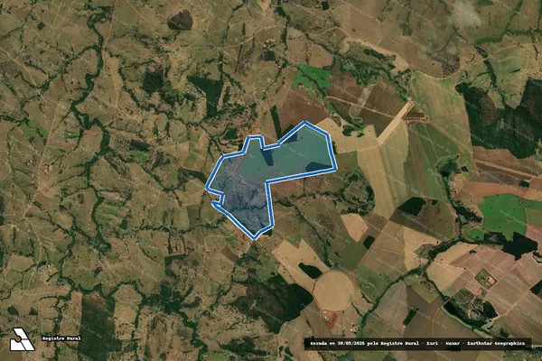 Imagem de satélite de FAZENDA SANTA LUZIA - Parte 1 em Aurilândia - GO