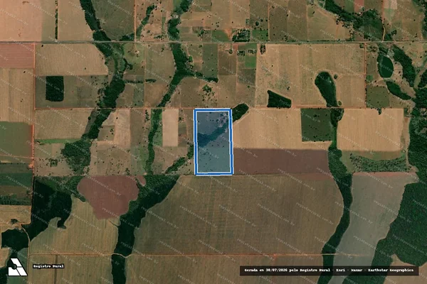 Imagem de satélite de LOTE 232 GLEBA 01 P.A. VITÓRIA DA UNIÃO - LOTE 232 GLEBA 01 P.A. VITÓRIA DA UNIÃO em Corumbiara - RO