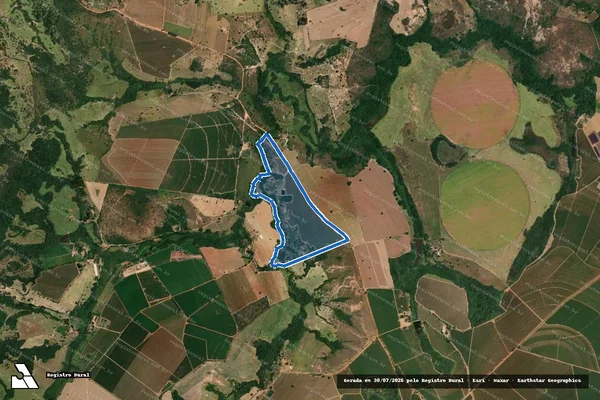 Imagem de satélite de FAZENDA CASTELHANA - Parcela 1 em Monte Carmelo - MG