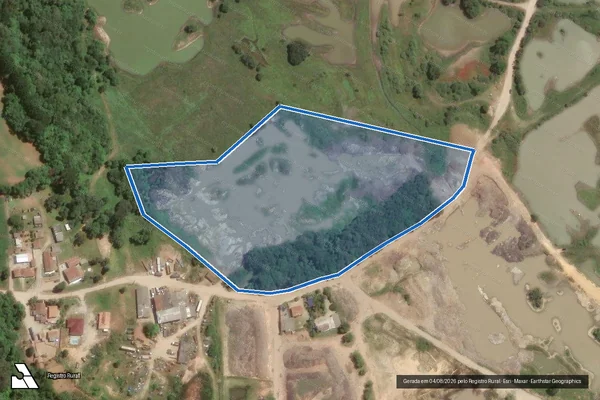 Imagem de satélite de IMOVEL PALMITAL - Gleba 1 em Araucária - PR