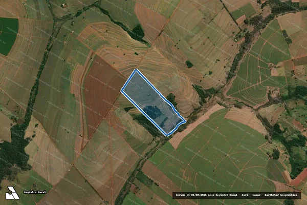 Imagem de satélite de LOTE 313 DA GLEBA SEGUNDA PARTE DA GLEBA 02 - Parte 1 em Jaguapitã - PR