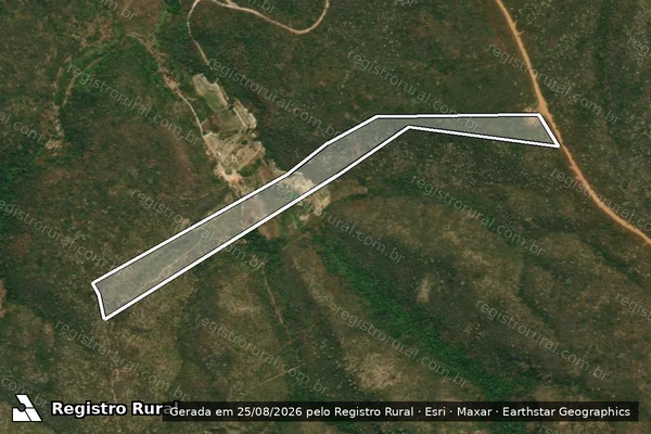 Imagem de satélite de FAZENDA MATO FUNDO - Parte 1 em Rio Pardo de Minas - MG