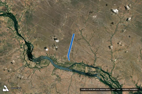 Imagem de satélite de FAZENDA MALHADA GRANDE, LOTE 220 - SUB-ÁREA 03 - GLEBA MANDACARU em Belém do São Francisco - PE
