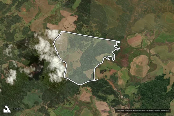 Imagem de satélite de FAZENDA DOS COMEL - Parte 1 em Curitibanos - SC