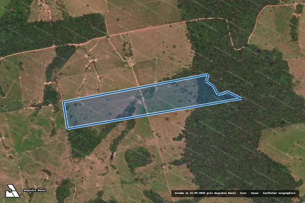 Imagem de satélite de Sitio Recanto da Natureza - Sitio Recanto da Natureza em Nova Monte Verde - MT