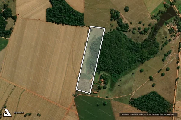 Imagem de satélite de FAZENDA CÓRREGO DA ÁGUA BRANCA - GLEBA 01 em Ipiranga de Goiás - GO