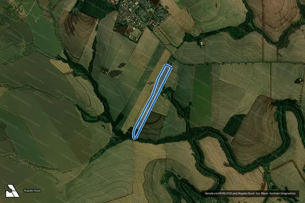 Imagem de satélite de Lotes nºs. 82-C, 82-C(a) e 82-B(a) Remanescentes, da Secção Patrimônio, Gleba Rio Mourão - Parte 2 em Engenheiro Beltrão - PR