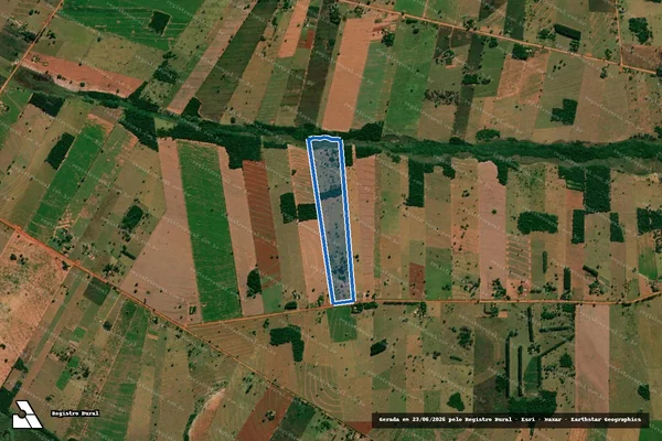Imagem de satélite de SÍTIO SÃO MANOEL - 01 em Novo Horizonte do Sul - MS