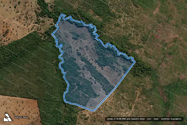Imagem de satélite de FAZENDA IBIRAPITANGA - 001 em Gurupi - TO