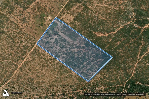 Imagem de satélite de FAZENDA SERRA DAS ARARAS  -  SERRA DAS ARARAS em Chapada Gaúcha - MG