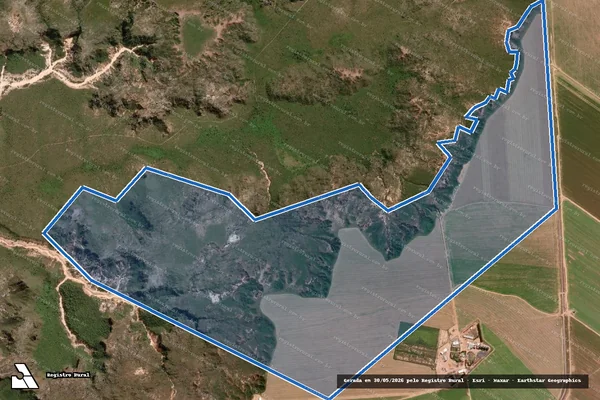 Imagem de satélite de Fazenda Atlântida I, II, III, IV, VI, VII e VIII - Mat. 3.315 em Dianópolis - TO