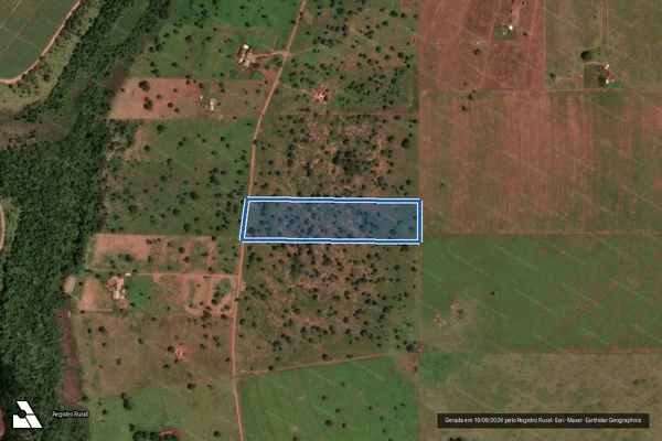 Imagem de satélite de FAZENDA BONITO "ENGANO" - GLEBA 07 em Campina Verde - MG